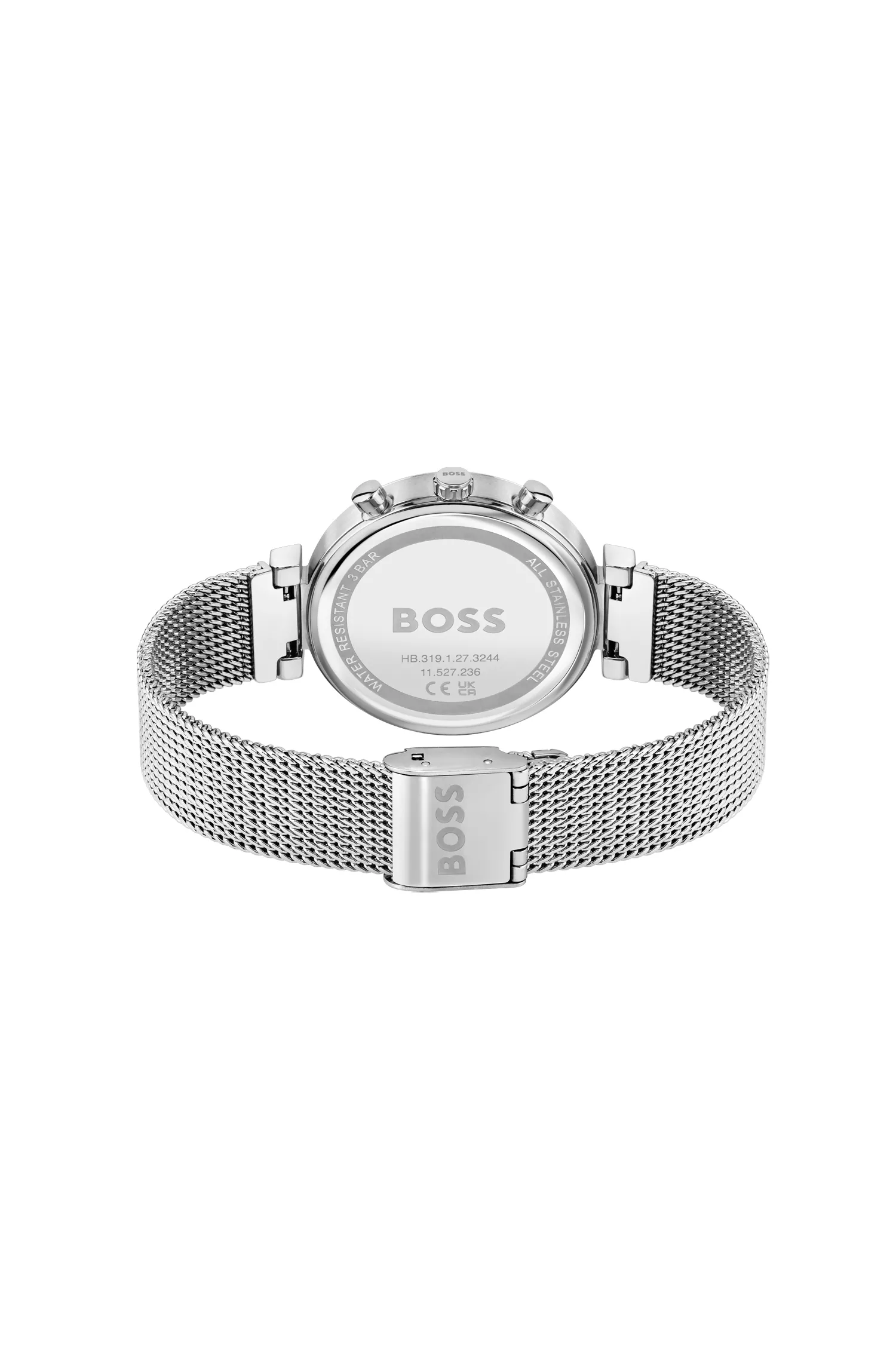 Relógio BOSS Black-Multi-eye com mostrador em tom de ouro-cravo.