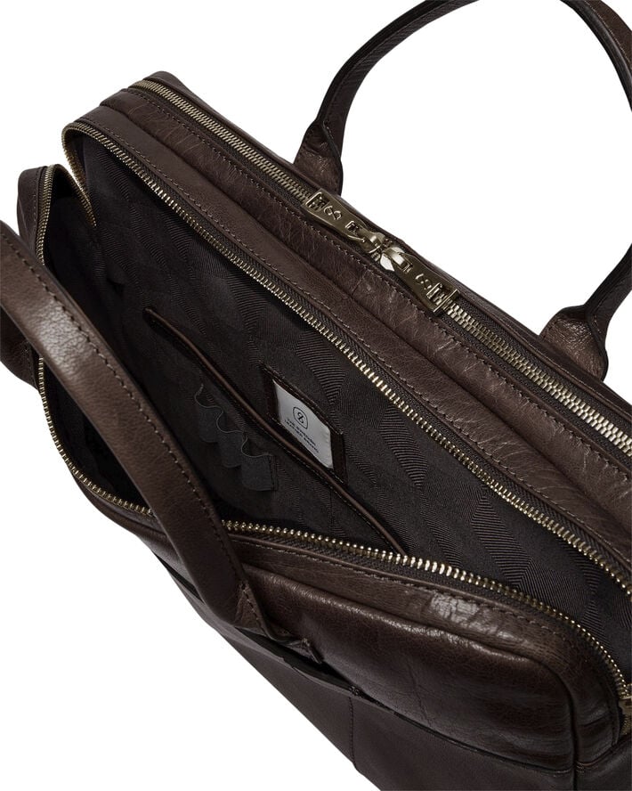 Saddler Vadstena Brushed silver Dk.brown