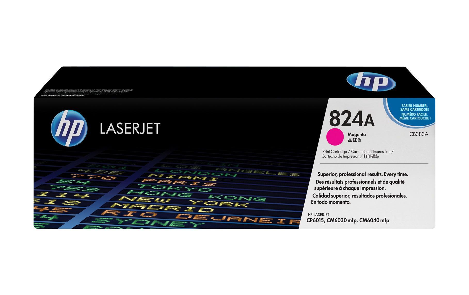 Toner Nr. 824A (CB383A) Magenta<br>Tonerkartusche