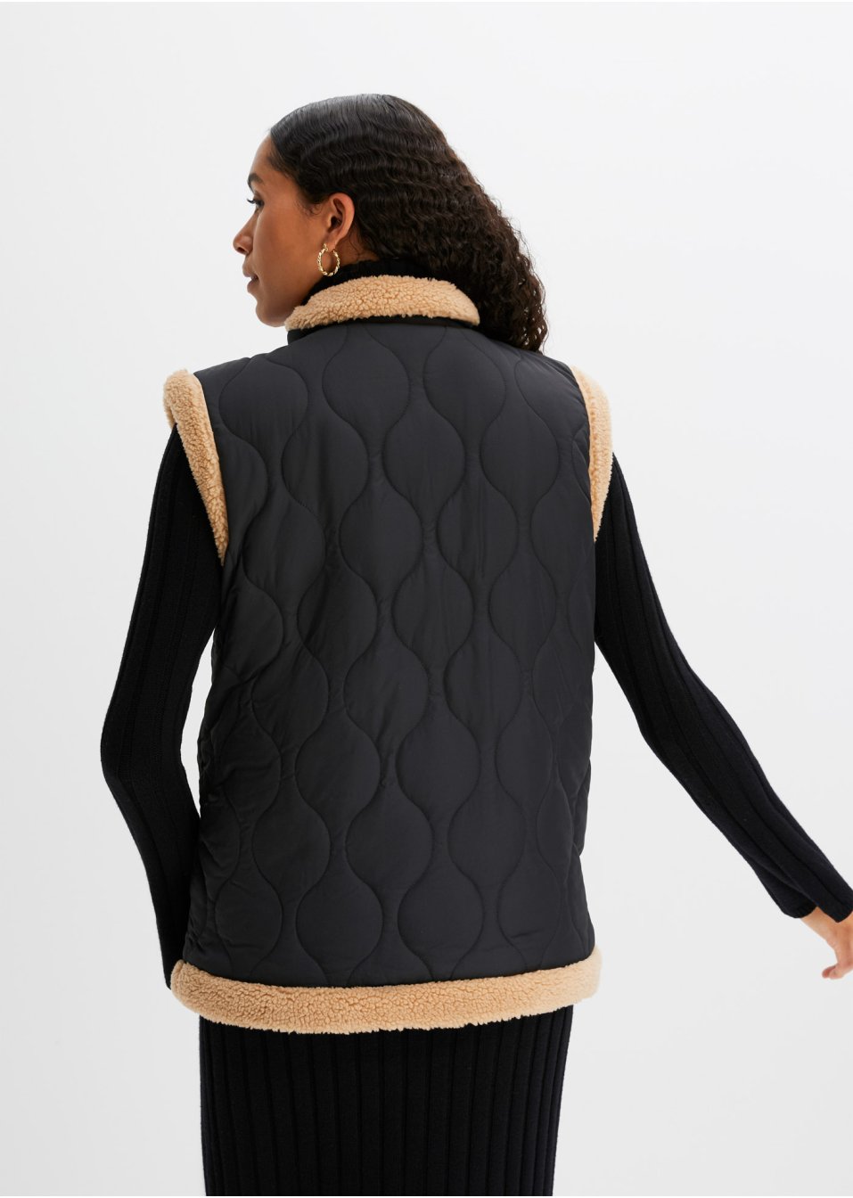 Gilet matelassé sans manches réversible