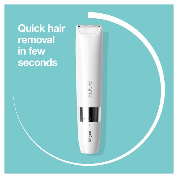 Braun Body Mini-Trimmer BS1000, elektrische Körperhaarentfernung für Damen und Herren