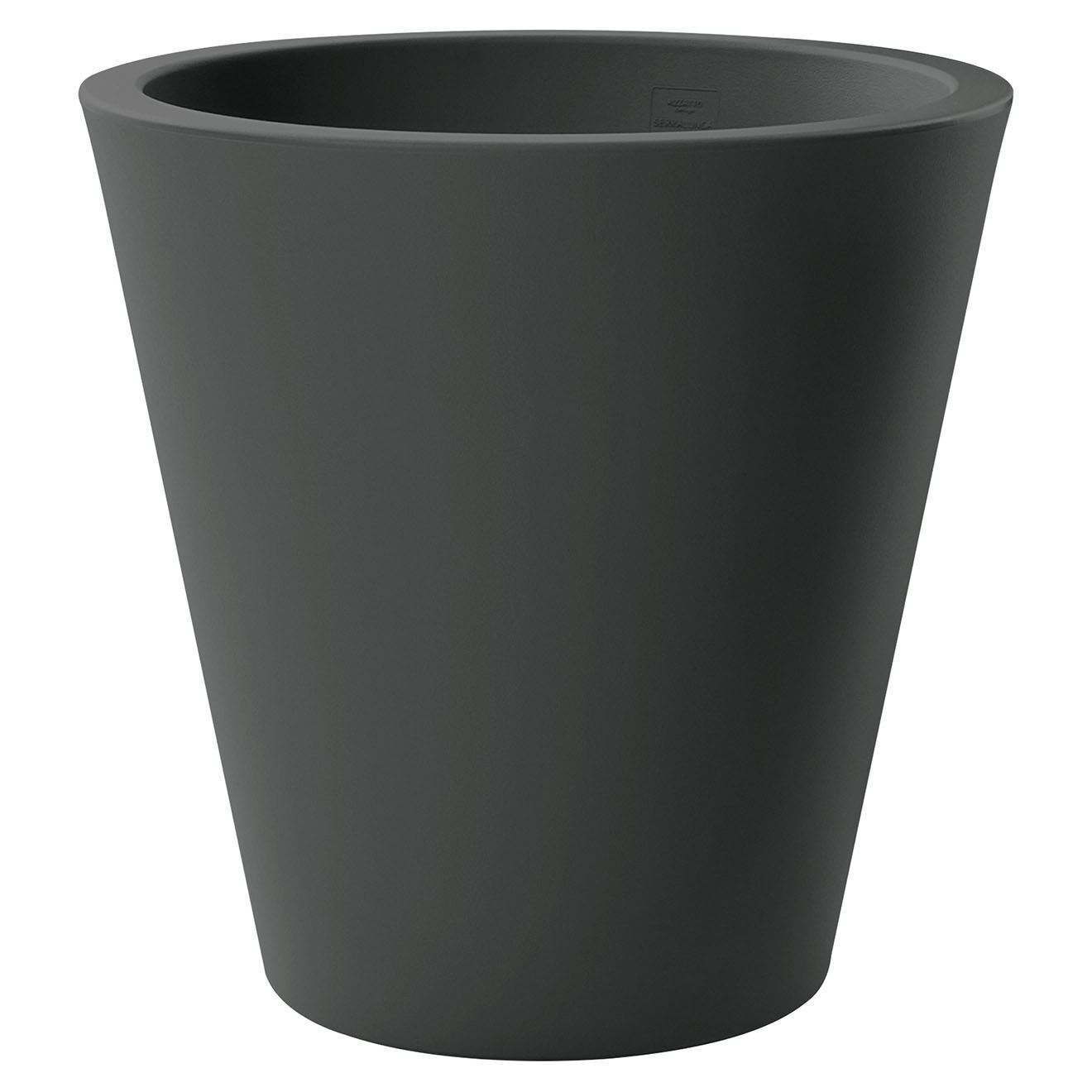 Serralunga Pot newpot design par paolo rizzatto anthracite - D 70x70 cm