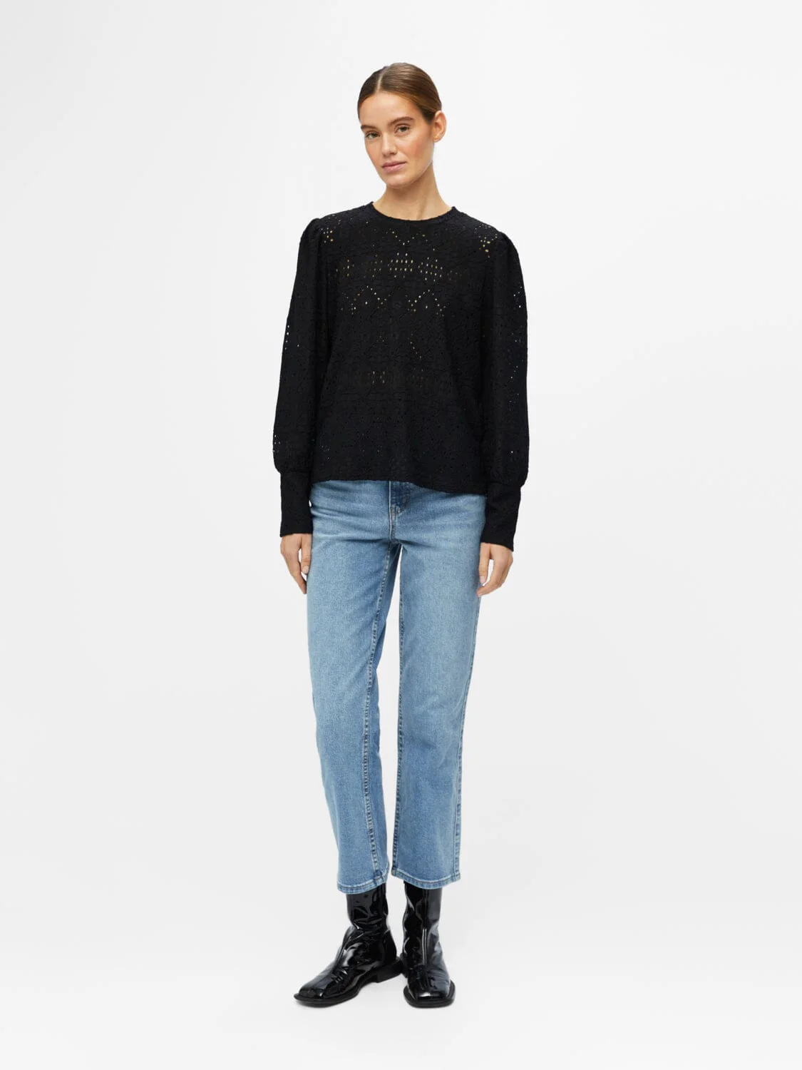 Object Objfeodora L/S Top 4215461 black