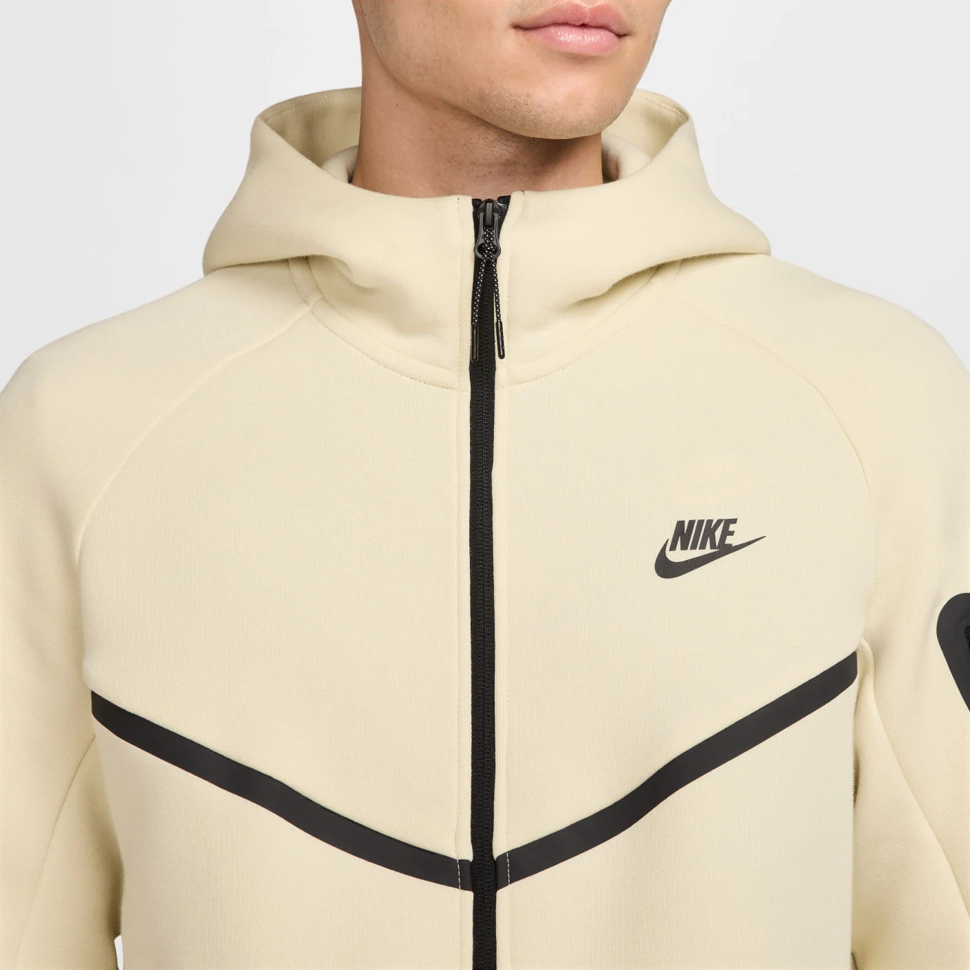 Nike Tech Fleece Sportswear Vest Gebroken Wit Zwart