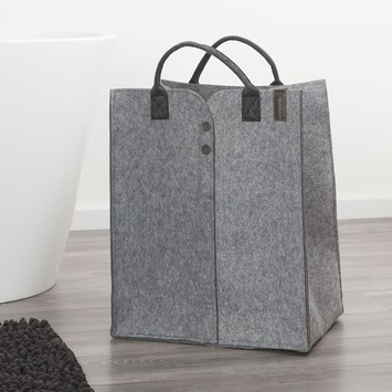 Sealskin Wasmand Felt 43x32x52 cm Grijs