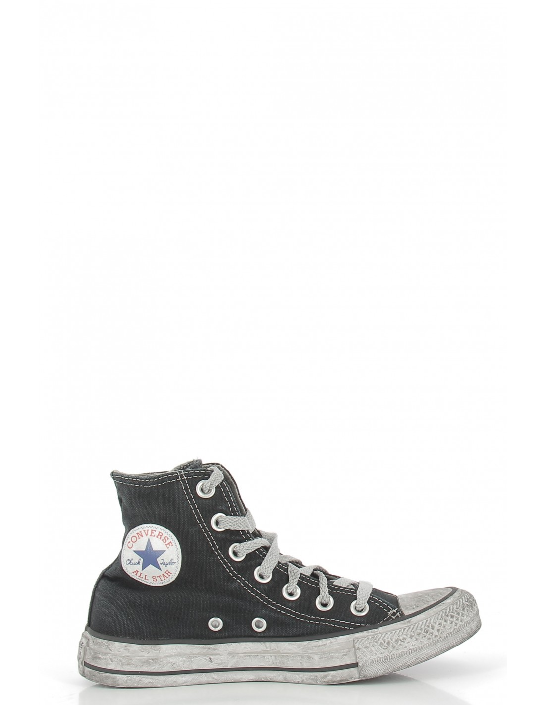 converse sneakers montantes femme ctas canvas hi noir effet vieilli
