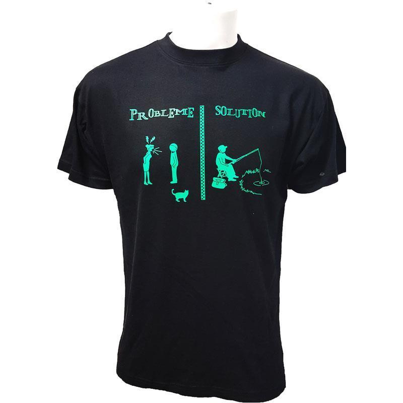 Tee Shirt Manches Courtes Homme Bartavel Probleme Peche - Noir