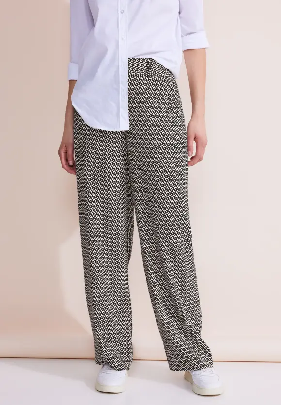 Loose Fit Damenhose - Black
