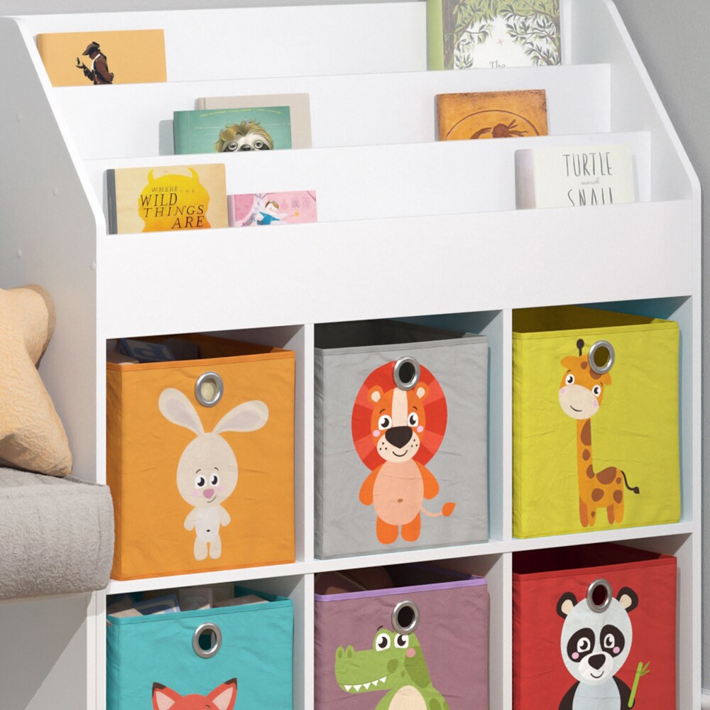 Vicco Kinderregal Bücherregal Aufbewahrungsregal Luigi Spielzeugablage Faltbox