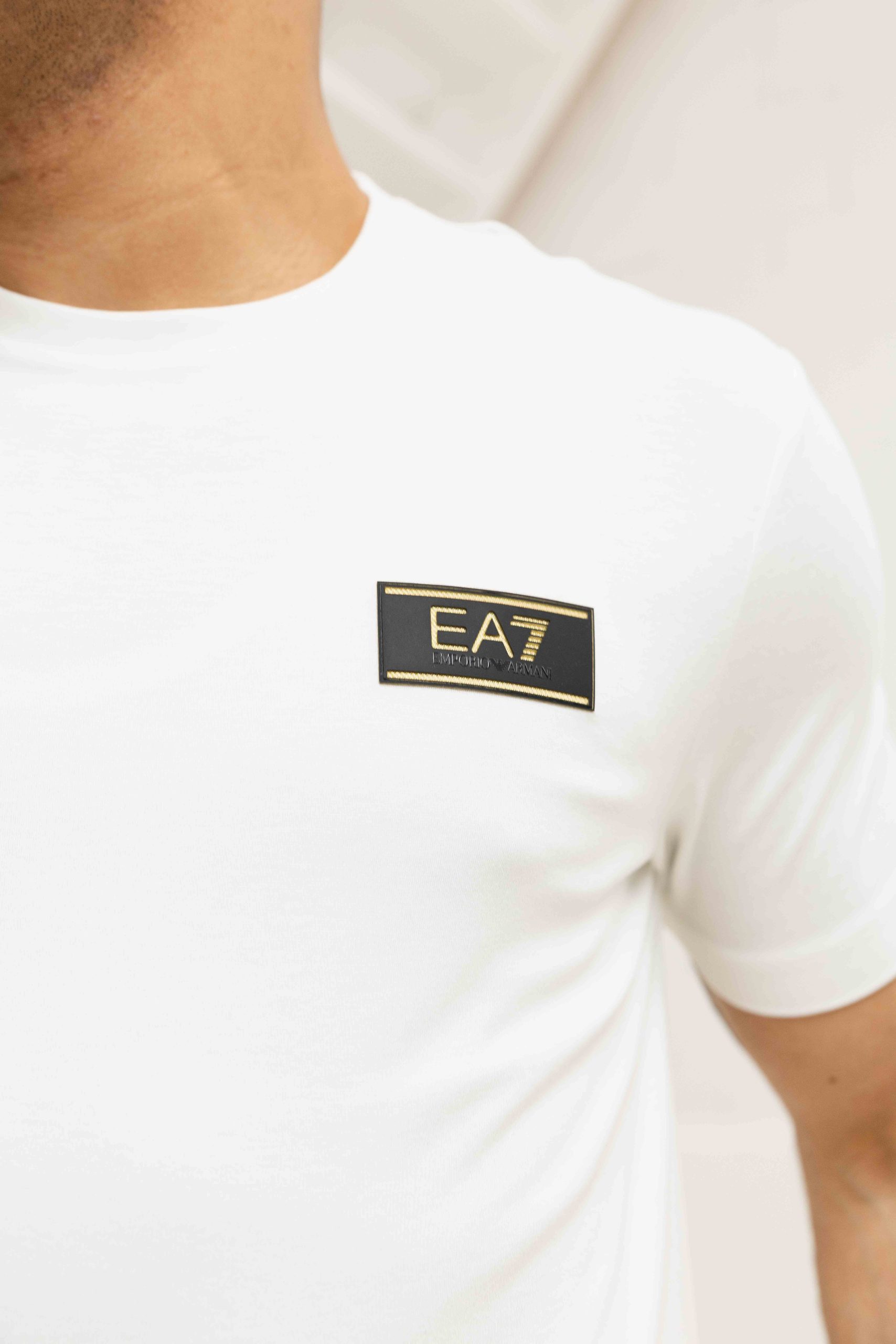 EA7 Emporio Armani 7M001331 T-Shirt Heren Gebroken Wit
