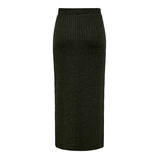 JDY Inez Midi Rib Nederdel, Winter Moss, S