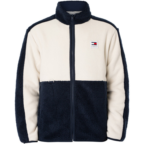 Tommy Jeans - Chaqueta Teddy De Mezcla De Texturas Multicolor