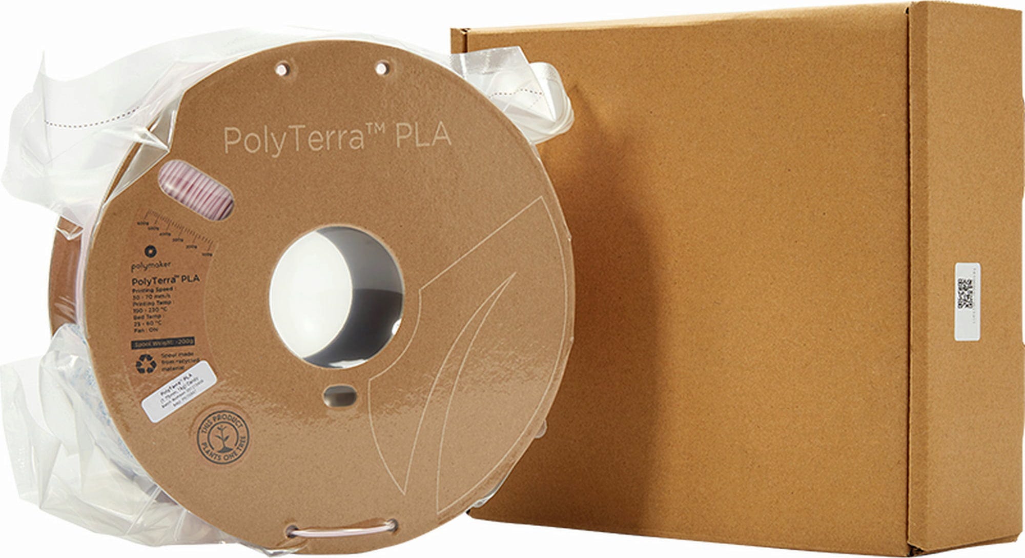 Polymaker  PolyTerra PLA Candy, 1,75 mm / 1000 g    Filament mit reduziertem Kunststoffgehalt