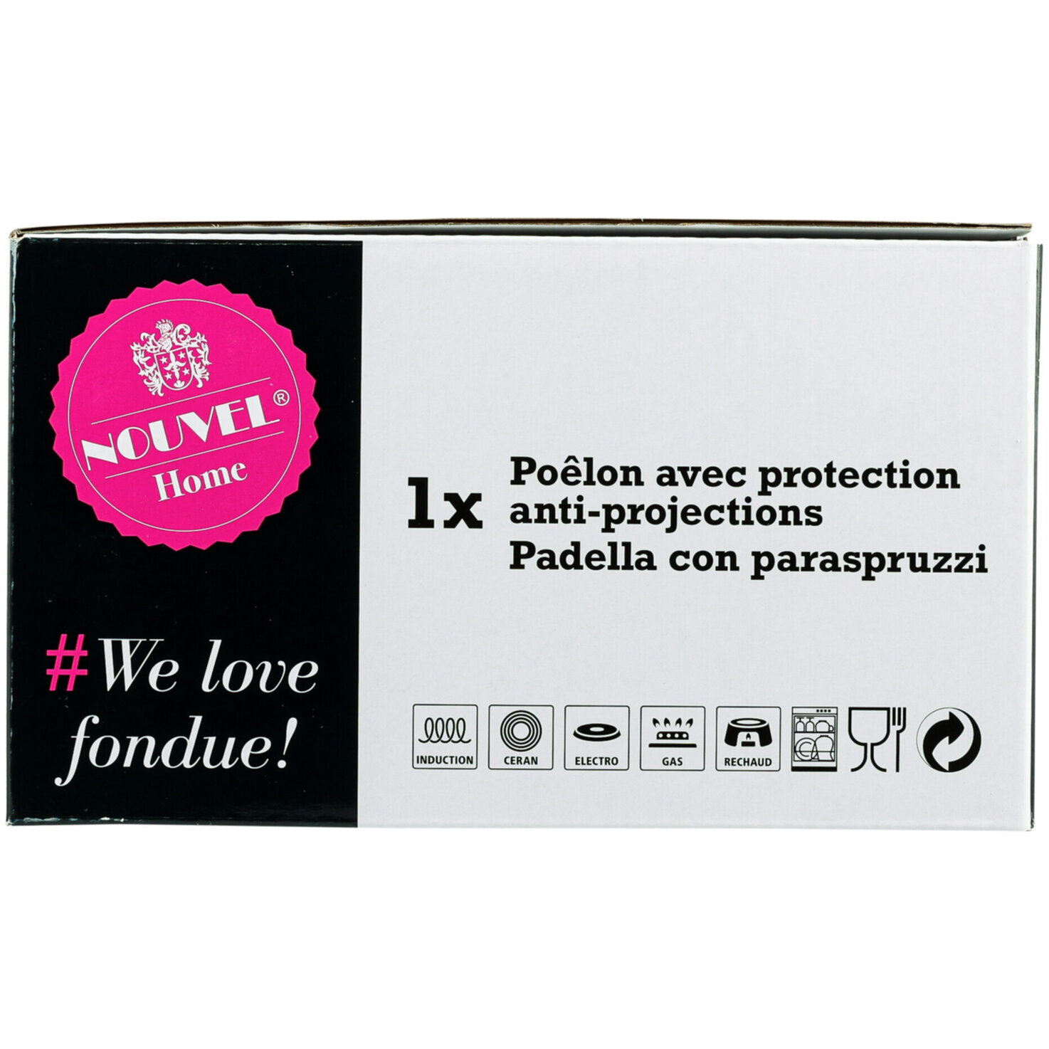 Fondue Pfanne für Gemüse und Fleisch 18cm, 1.3Liter