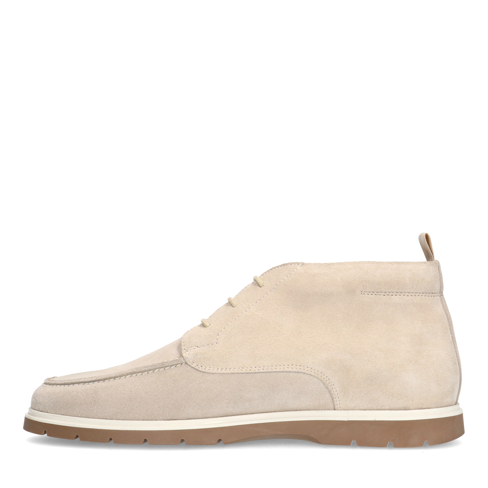 Beige suède veterboots