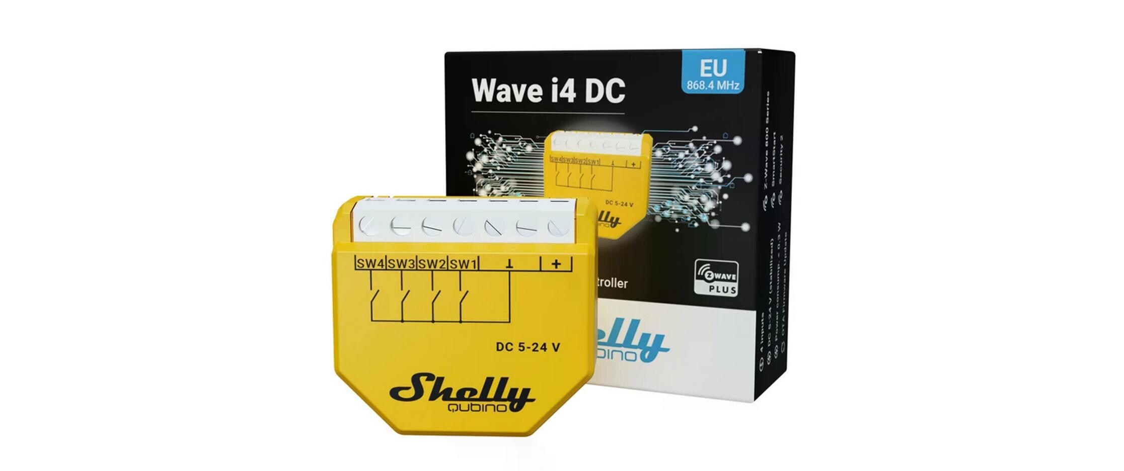 WLAN-Tasterschnittstelle Qubino Wave i4 DCZ-Wave i4 Eingangslesegerät für erweiterte Aktionenkontrolle