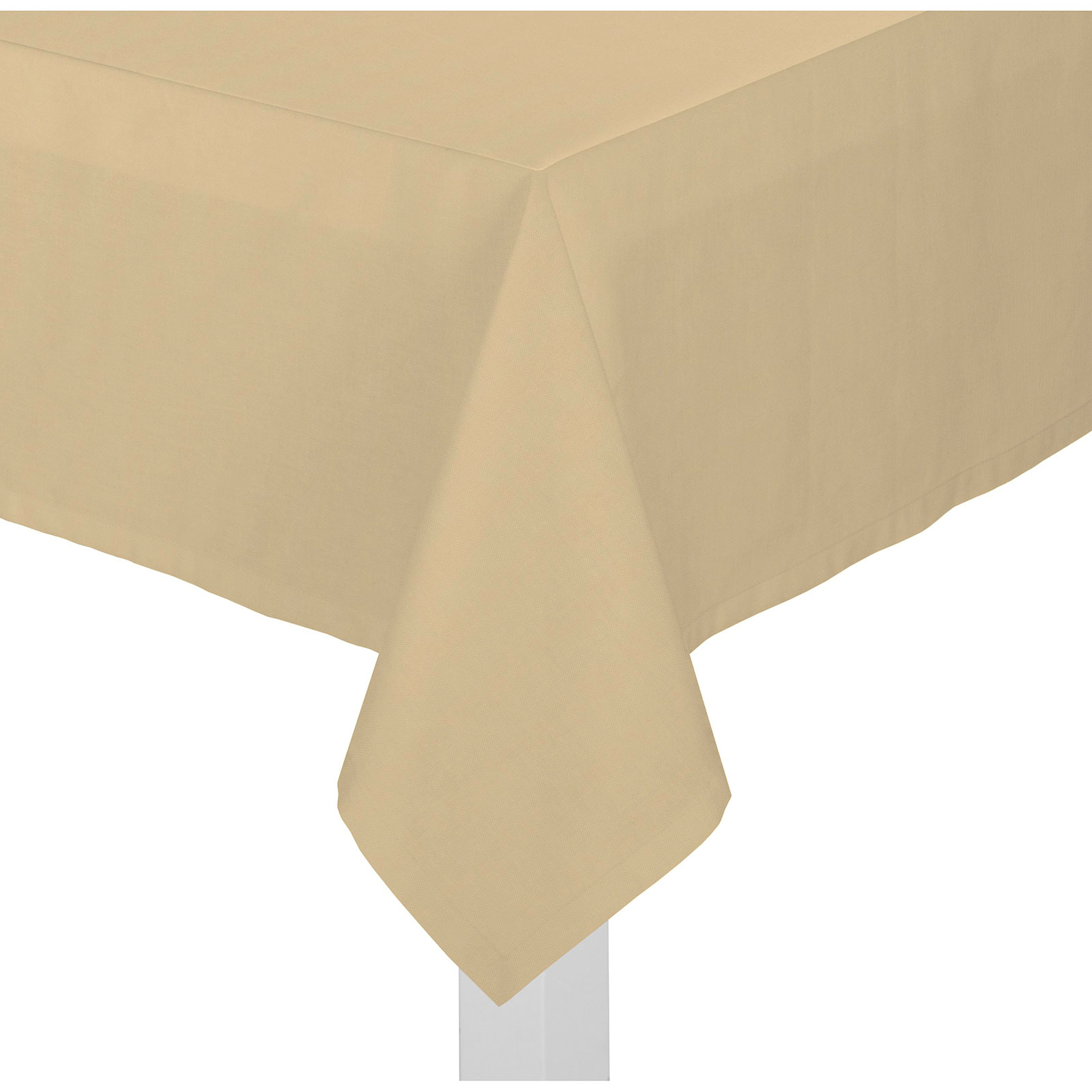 Tischdecke mit Kuvertsaum WIRTHNATUR - taupe - 85x85 cm