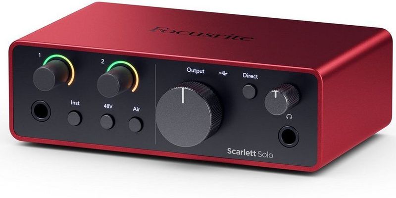 Focusrite - Scarlett 4rd Gen Solo - USB Audio Interface - 1 Mic In / 2 Lijn Uit