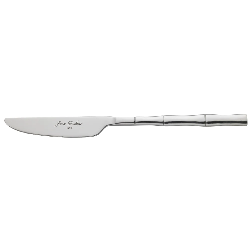 Couteau de table monobloc Bambou inox (lot de 6) Jean Dubost