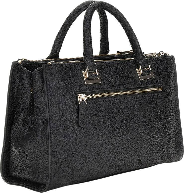 GUESS CRESIDIA STATUS SATCHEL Black