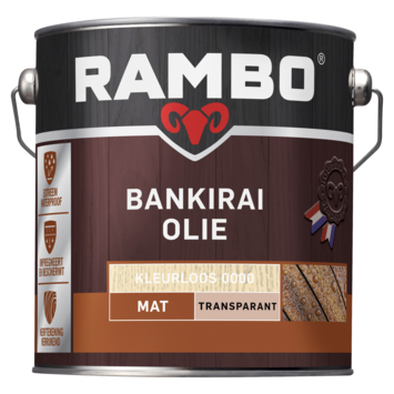 Rambo Bankirai olie transparant kleurloos 2,5 liter