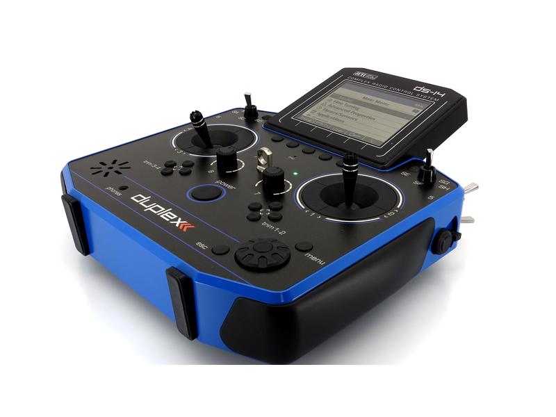 Jeti Fernsteuerung DS-14 II Multimode Blau 10-Kanal Jeti Duplex Handsender