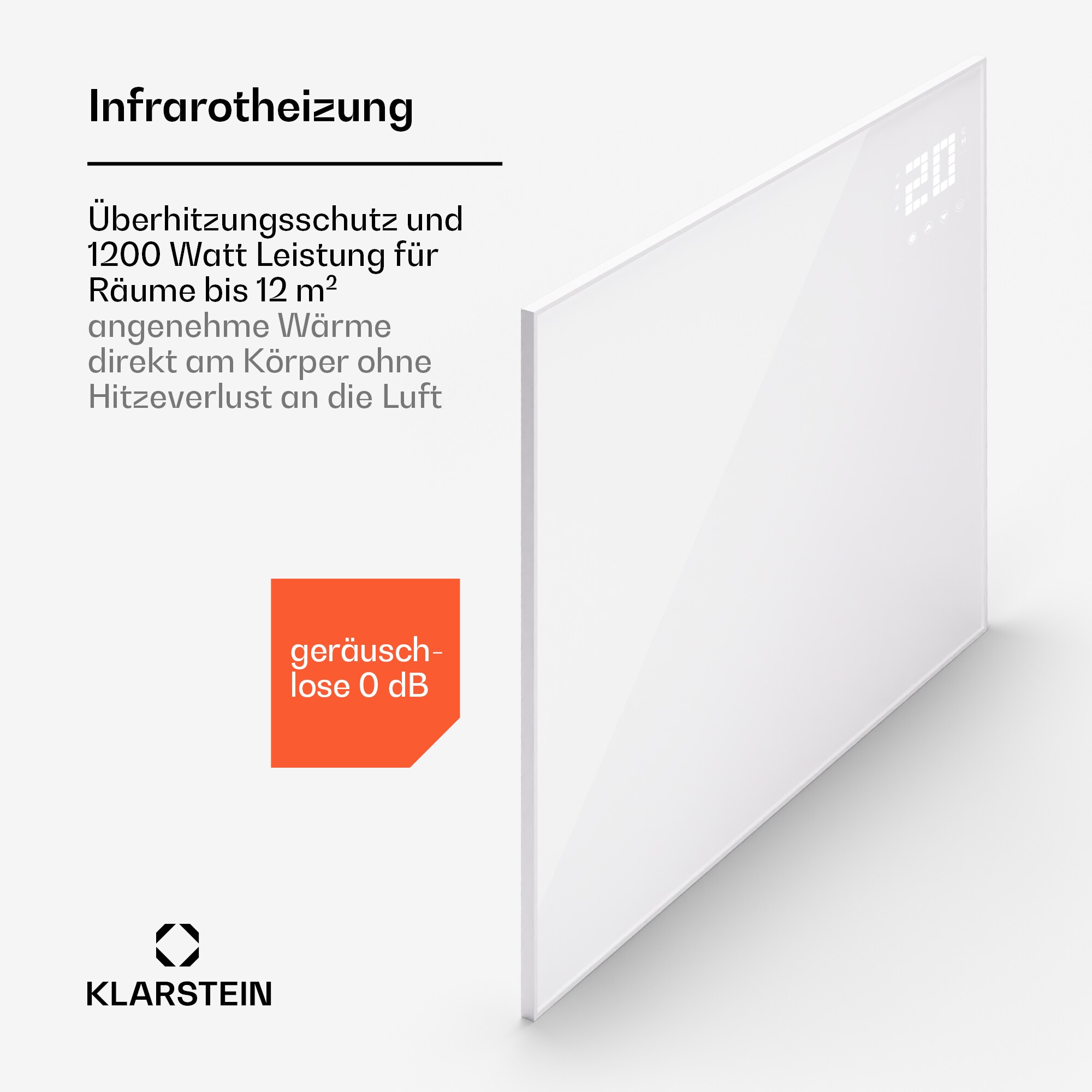 Wonderwall Smart Bornholm Infrarotheizung 125x100cm App 1200W