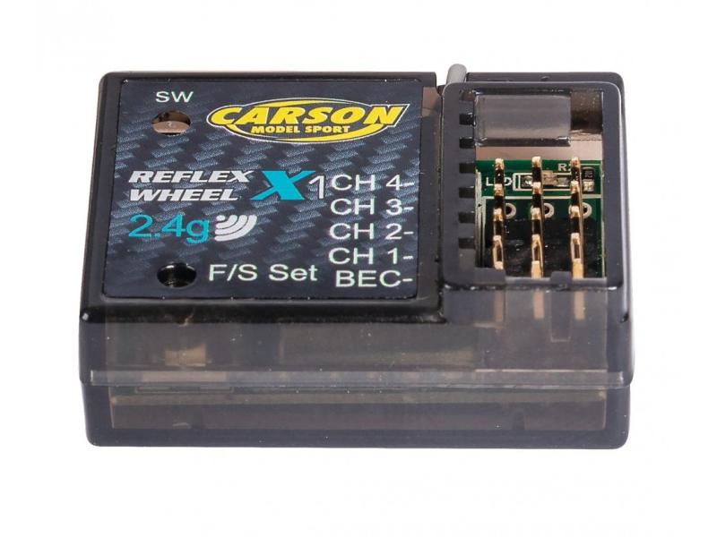Carson Fernsteuerung Reflex X1 2-Kanal 2-Kanal 2.4 GHz Pistolensender für RC Fahrzeuge