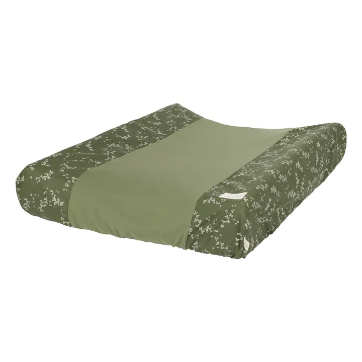 Nobodinoz Matelas à langer Stories en coton bio | Vert