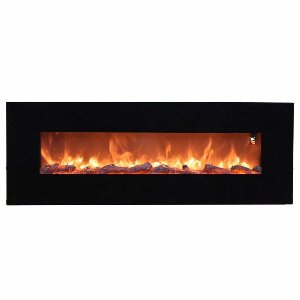 Cheminee electrique murale noire sined caminetto aprica