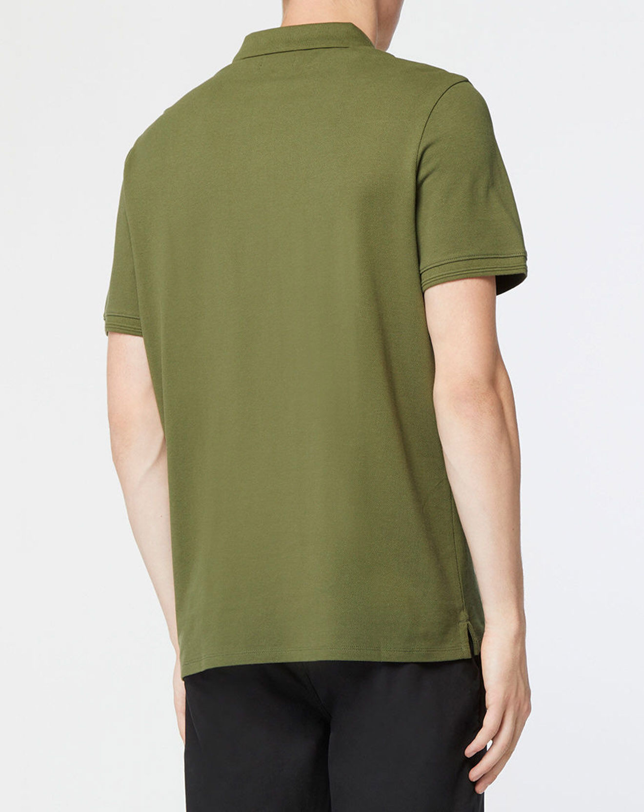 Galeries Lafayette Polo droit en Coton bio Soloc kaki foncé