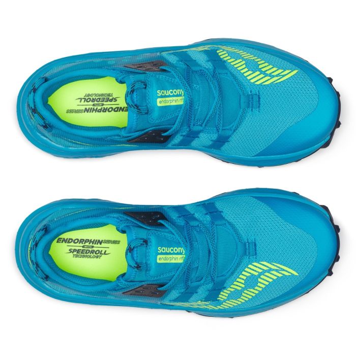 Saucony Dame Trailsko Endorphin Rift Blå