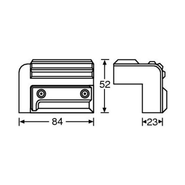 Adam Hall 4009 Cabinet Corner plastic