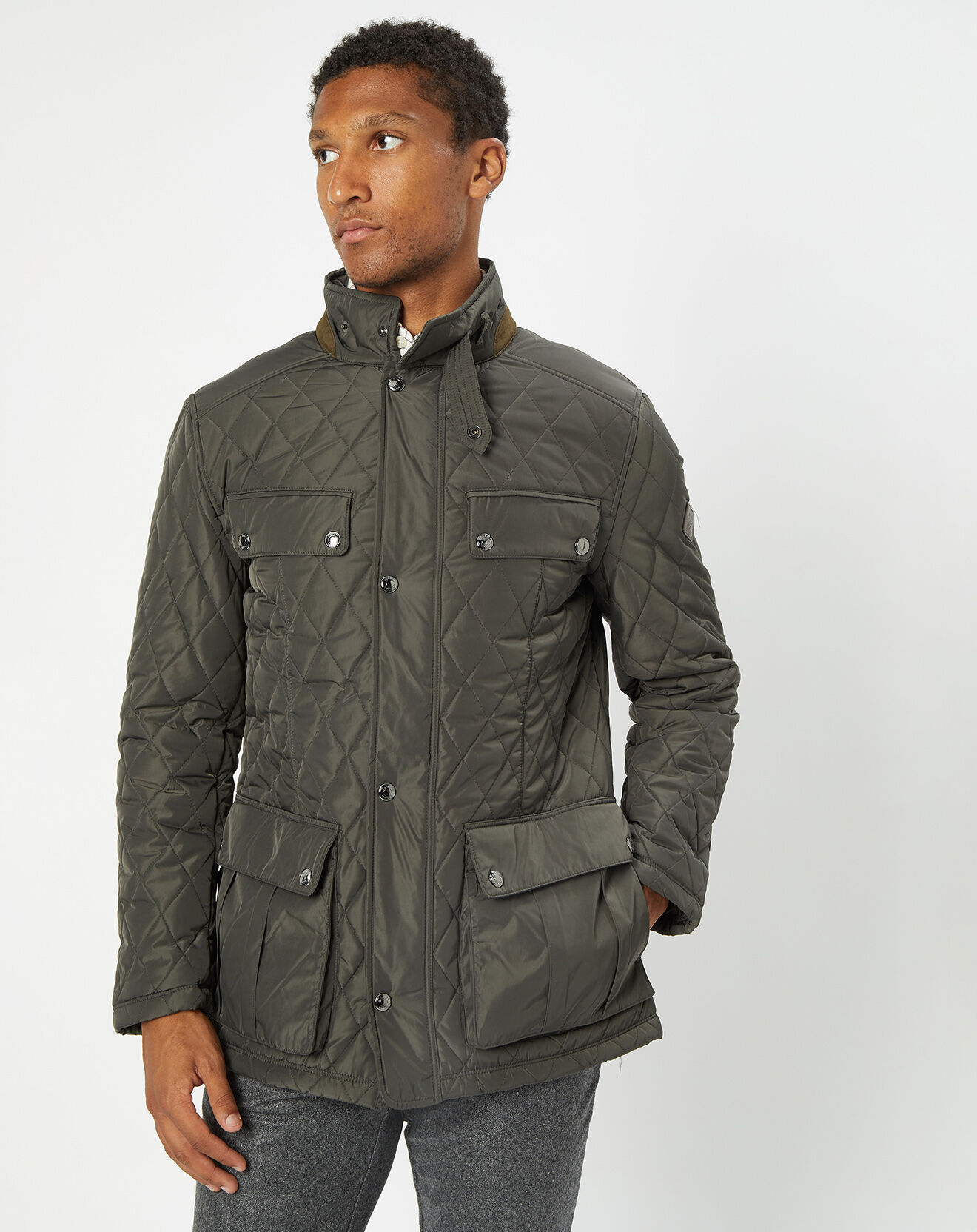 Hackett London Parka légère Ex Olborne gris foncé