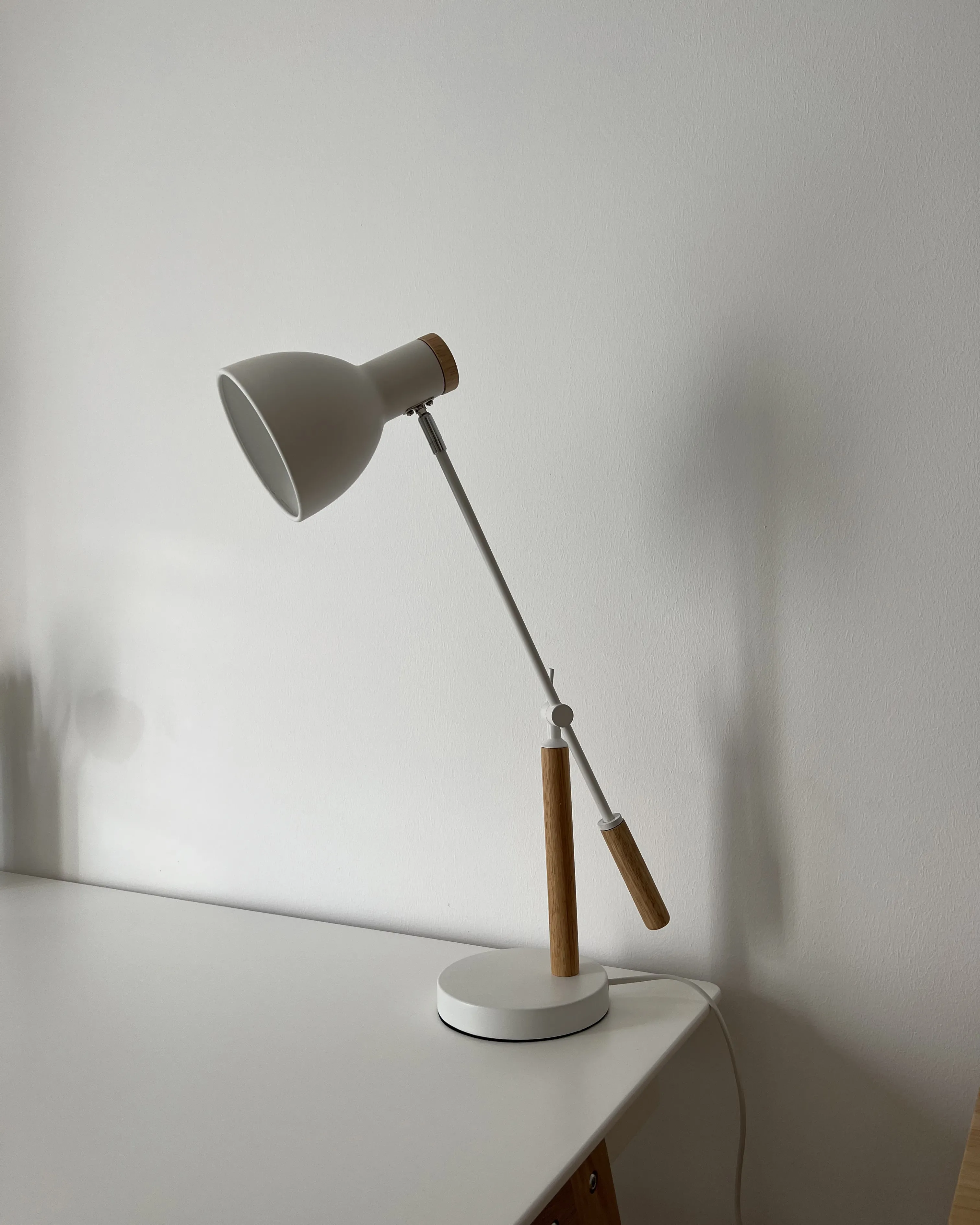 Bureaulamp PECKOS verstelbaar Metaal Wit