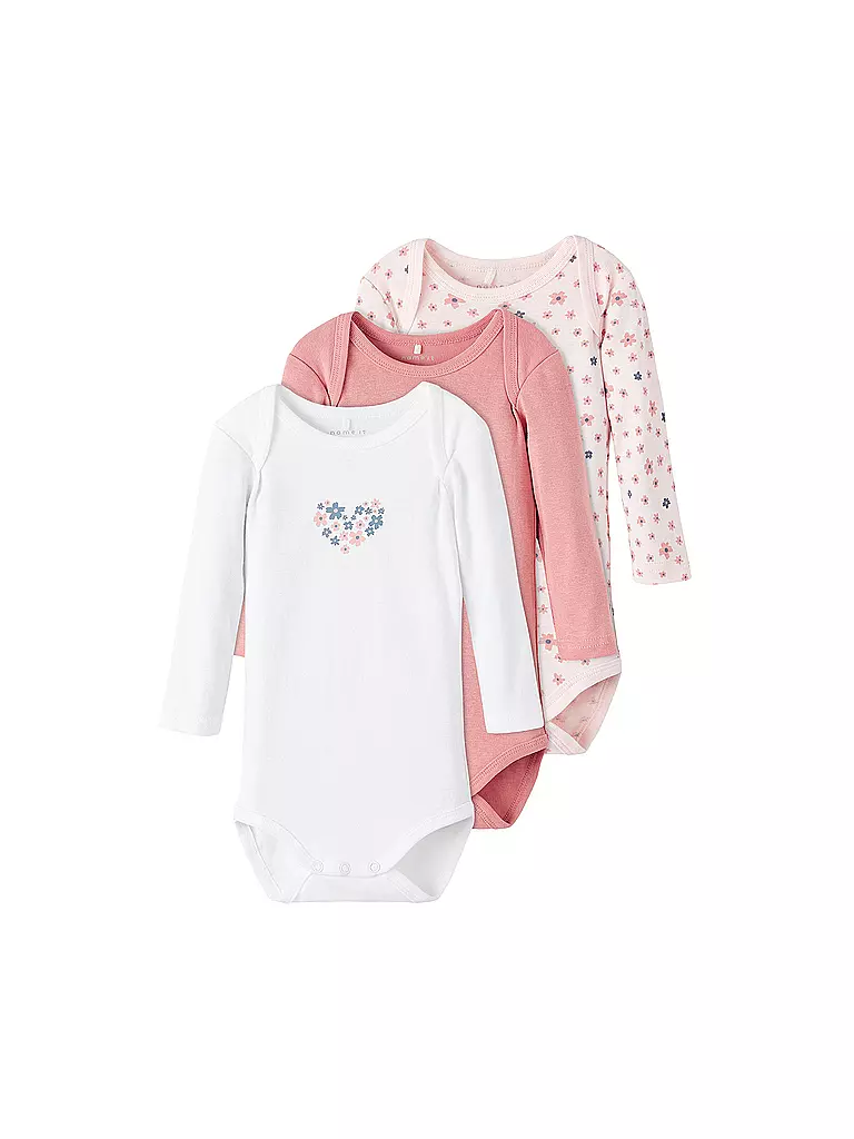 NAME IT Baby Body NBFBODY 3er Pkg rot