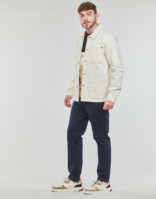 Timberland - WORK FOR THE FUTURE - COTTON HEMP DENIM CHORE JACKET - Blanc