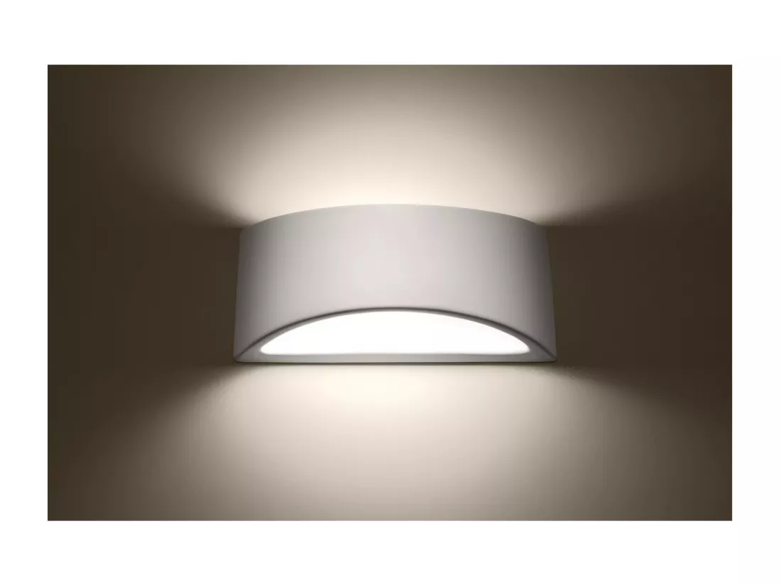 Sollux Lighting Vixen Applique murale haut et bas, blanc, 31,5 cm
