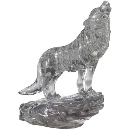 HCM Kinzel Crystal Puzzle - Wolf Schwarz, 37 Teile