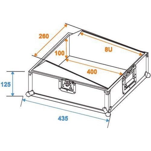 Omnitronic MCR-10 10 inch mixer flightcase