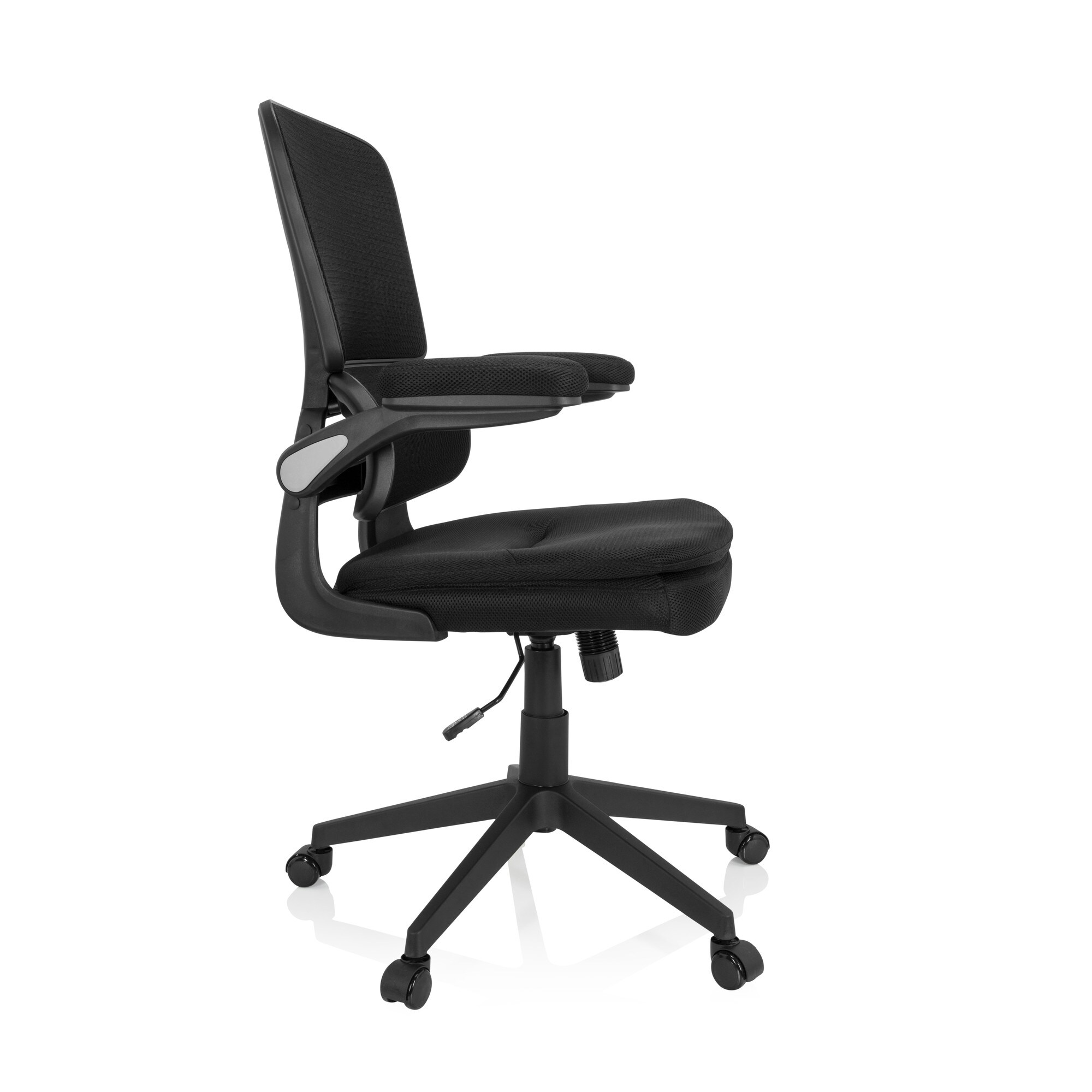 Home Office Bürostuhl RELAX HX 100 Stoff/Netzstoff mit abklappbaren Armlehnen MyBuero