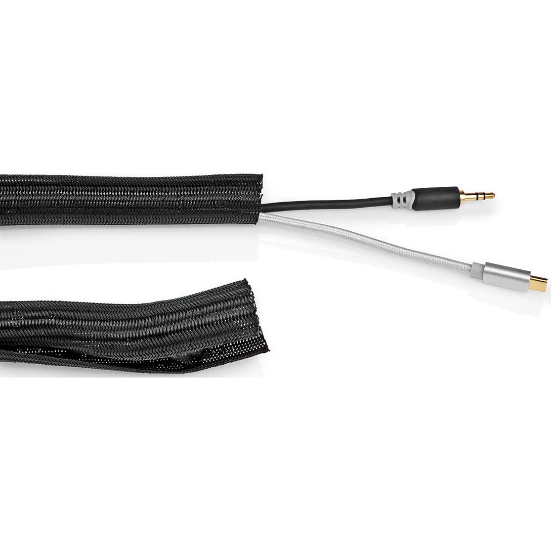 Nedis CMSL0015BK200 kabelsleeve nylon 15 mm 2 meter zwart
