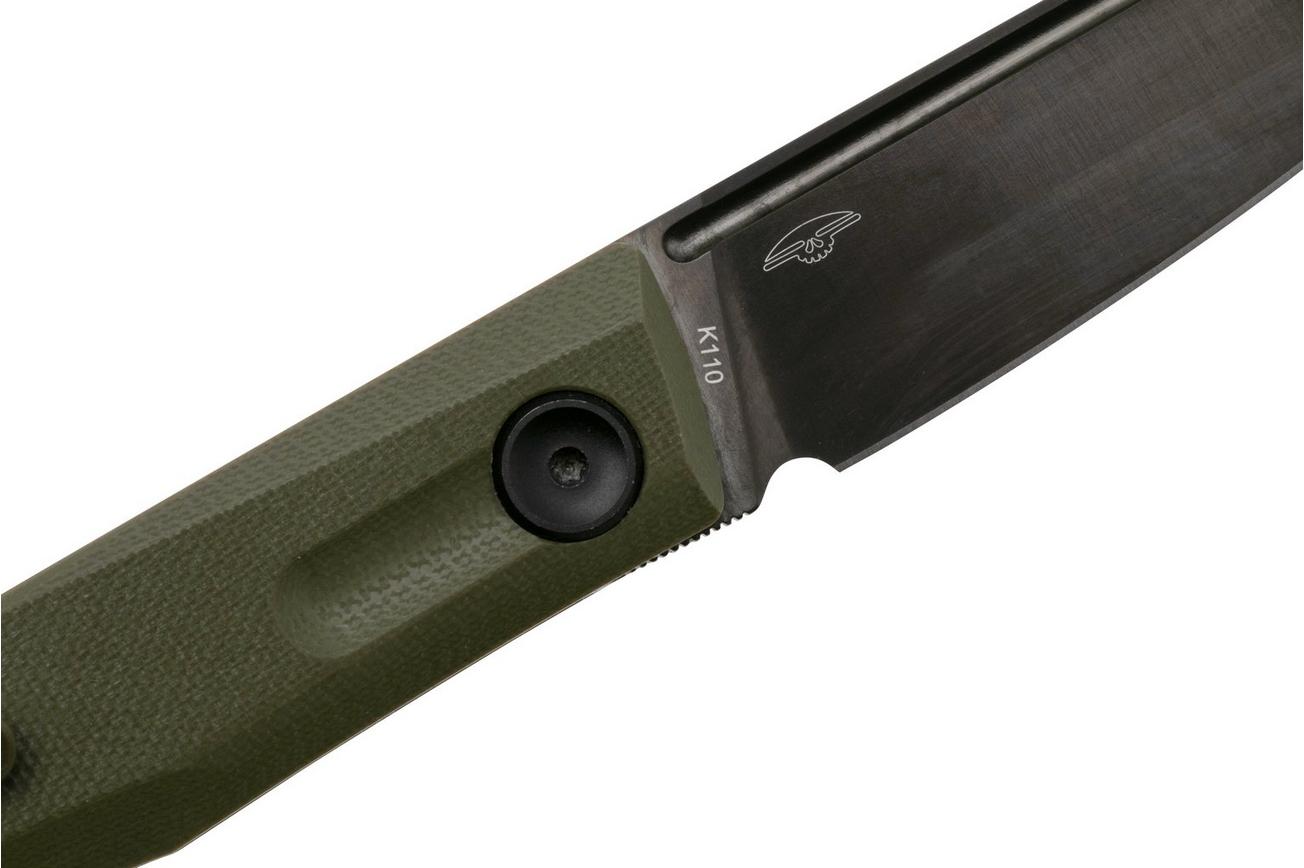 Real Steel Stella Lux 7041Z3, Black DLC K110, OD Green G10 zakmes, Poltergeist design