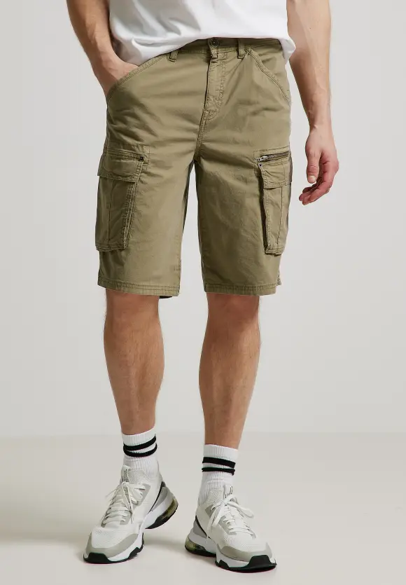 Regular Fit Cargoshorts - thyme green