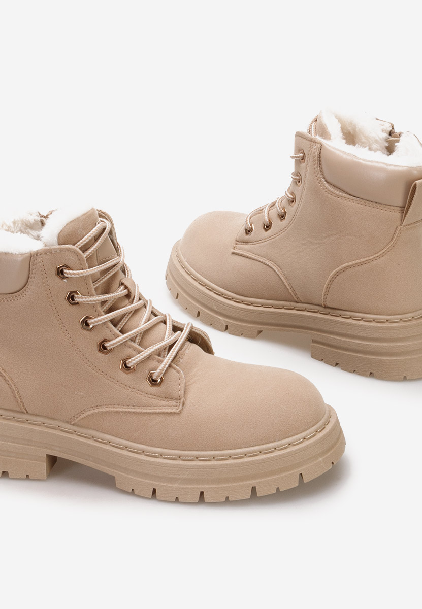 Bottines à lacets femme kaki Katavega
