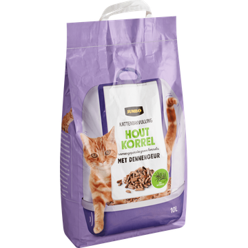 Jumbo Kattenbakvulling Houtkorrel met Dennengeur 10 L