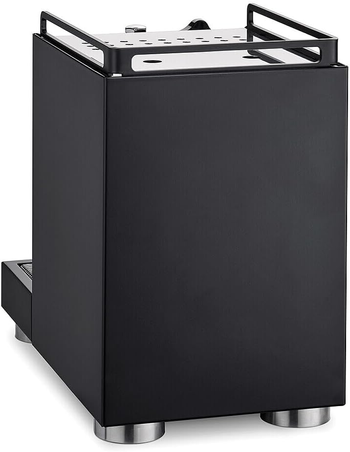 La Pavoni Mini Cellini, Semiprofessionelle Espresso-Kaffeemaschine LPSMCB01EU, Einzelboiler, Dampf- und Heißwasserlanze, 2,9-l-Tank, 58-mm-Filterhalter und 1/2-Tassen-Filter, 1400 W, Schwarzer Stahl