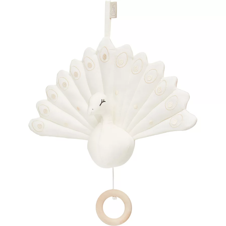 Cam Cam® COPENHAGEN Musik Mobile, Pfau - Creme Weiß