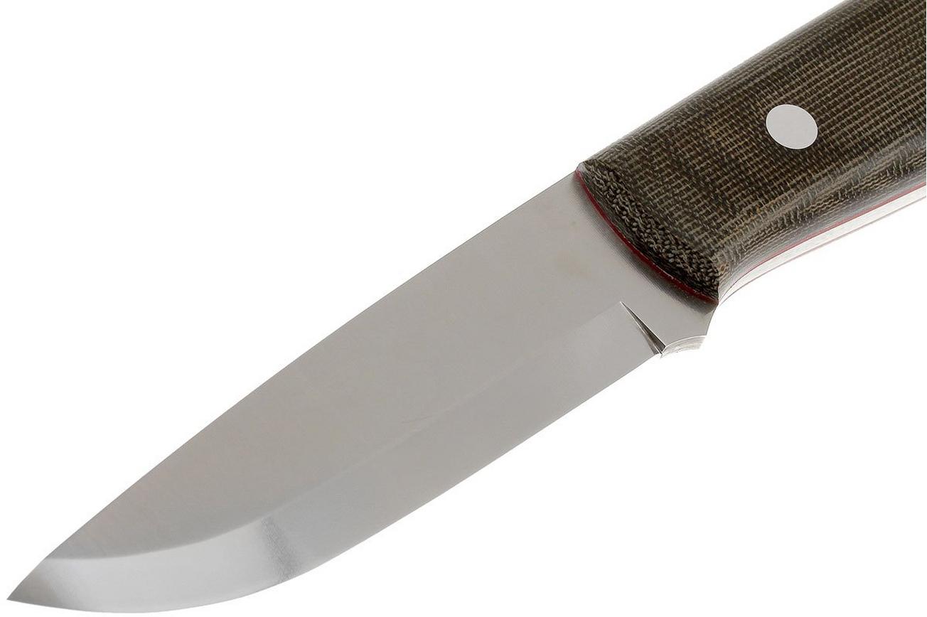 Brisa Trapper 95 - N690Co Scandi - Green Canvas Micarta - 2017 - bushcraftmes
