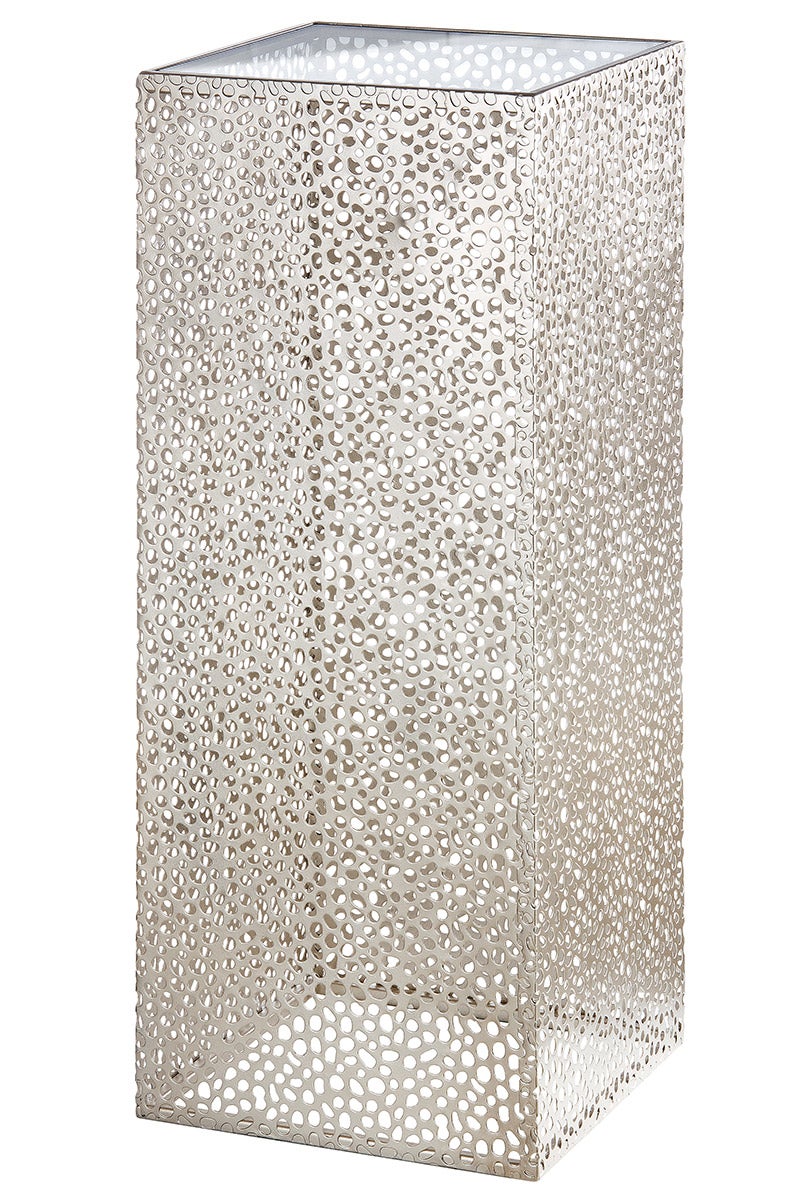 Gildenzuil, hoogte 70 cm, breedte 27 cm, champagnekleurig metaal